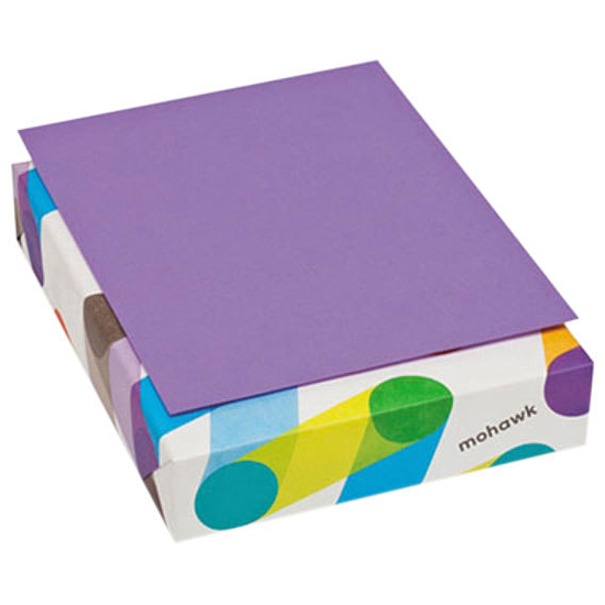 Mohawk Paper® BriteHue Violet Semi-Vellum 24-60 lb. Text 8.5x11 in. 500 Sheets per Ream - Take 3 Reams for LOT Discount + $10 Shipping!